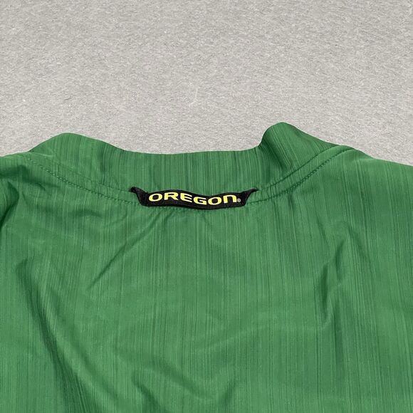 Oregon Ducks Jacket Mens XL Green Nike Sideline 1/4 Zip Coach Lightweight Vented - Picture 9 of 15
